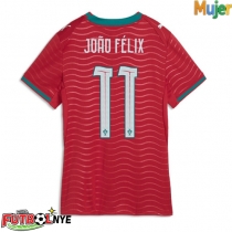 Camiseta Portugal Joao Felix #11 Primera Equipación para mujer Mundial 2026 manga corta